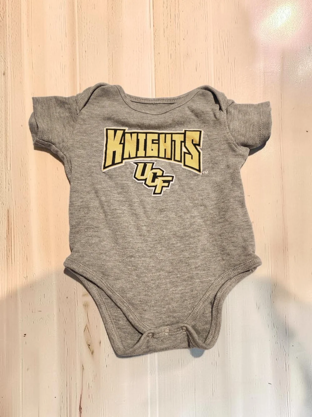 Miami Heat,ucf,miami Dolphin Gray Baby One-Piece Bodysuit  5 In A Pack